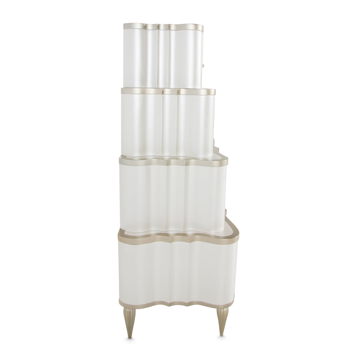 London Place 6-Drawer Tiered Chest - Creamy Pearl