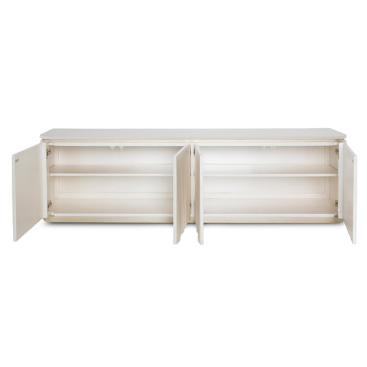London Place Media Cabinet - Creamy Pearl