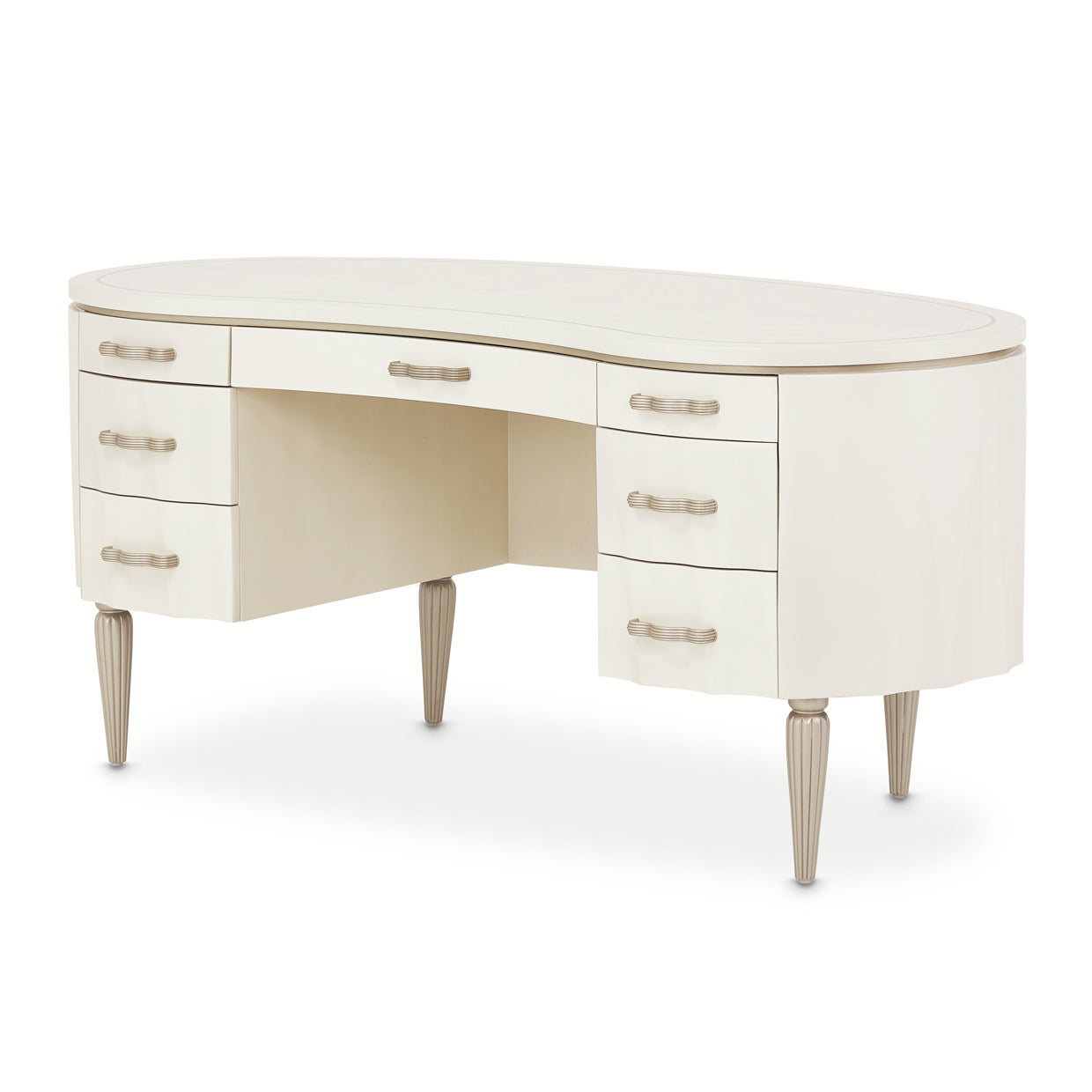 London Place Desk - Creamy Pearl
