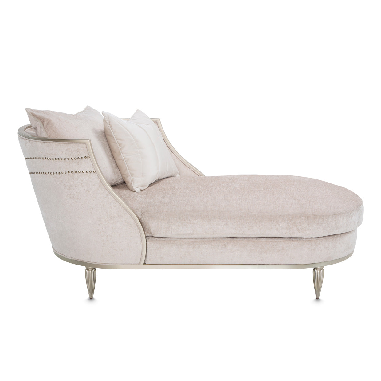 London Place Chaise - Parchment/Light Champagne