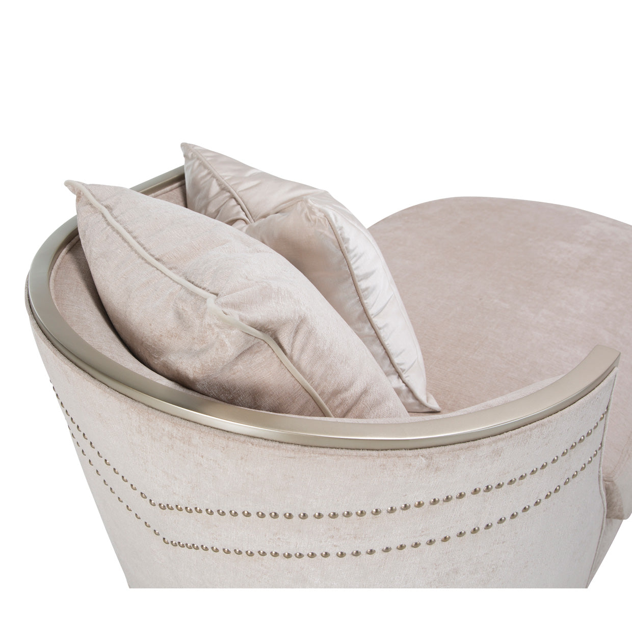 London Place Chaise - Parchment/Light Champagne