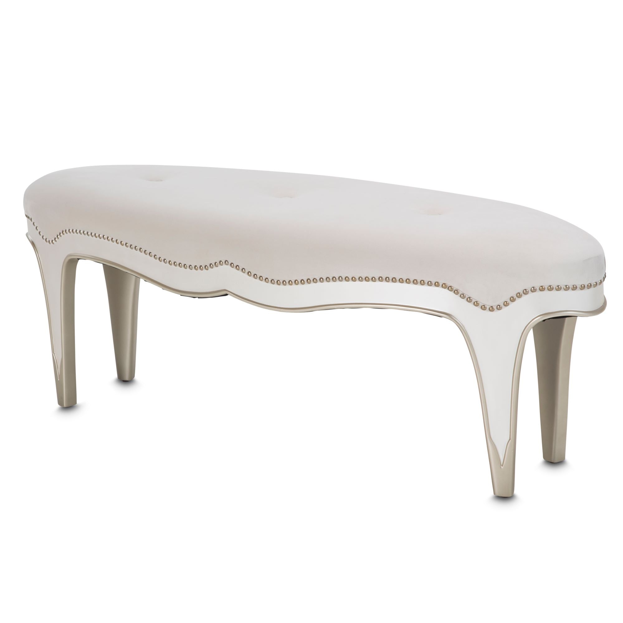 London Place Accent Bench - Creamy Pearl
