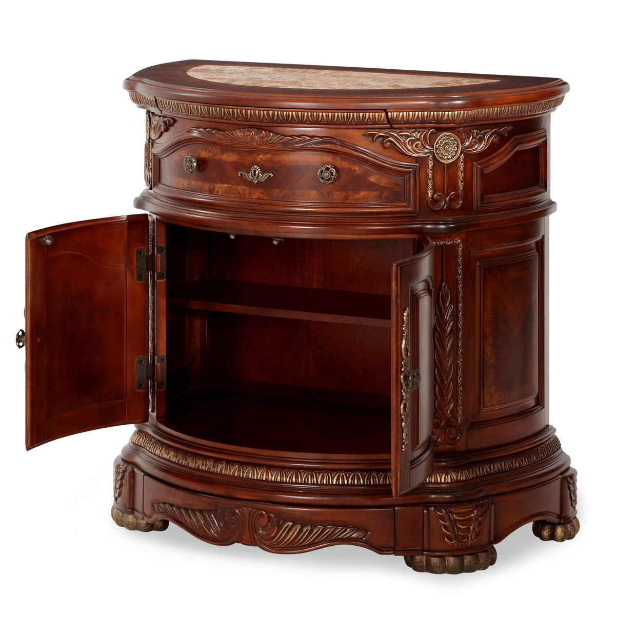Cortina Bedside Chest - Honey Walnut
