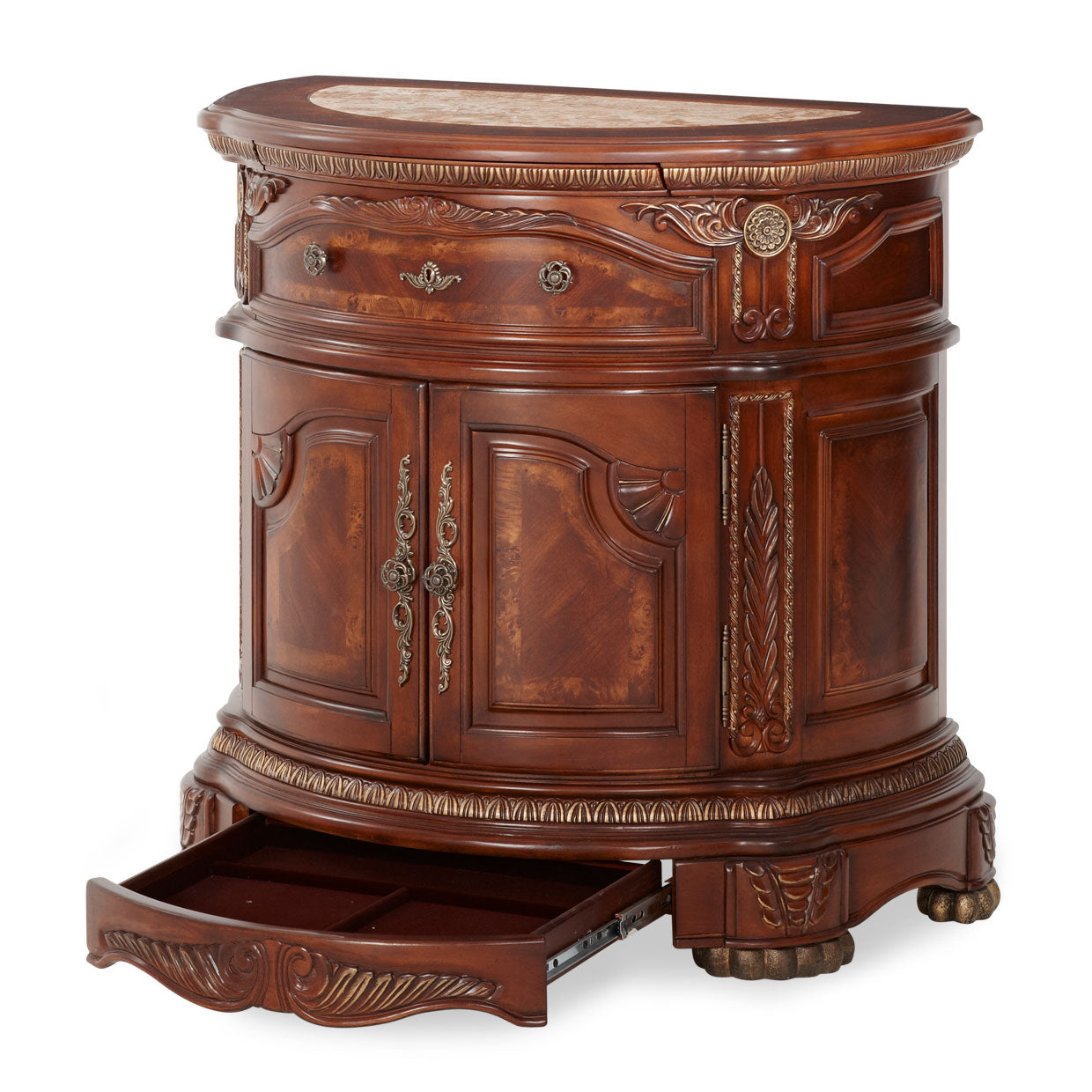 Cortina Bedside Chest - Honey Walnut