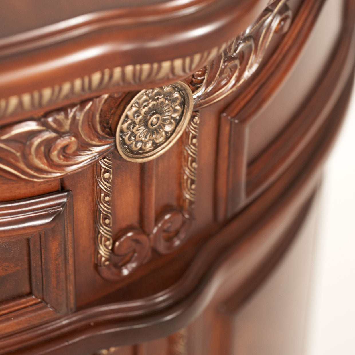 Cortina Bedside Chest - Honey Walnut