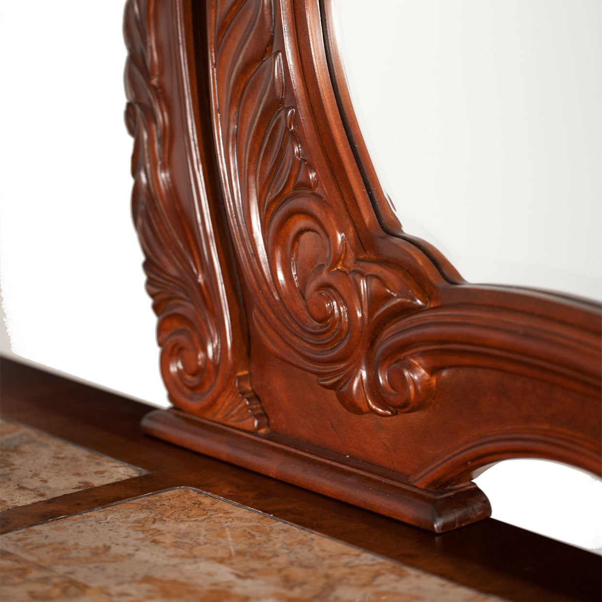 Cortina Dresser & Mirror - Honey Walnut