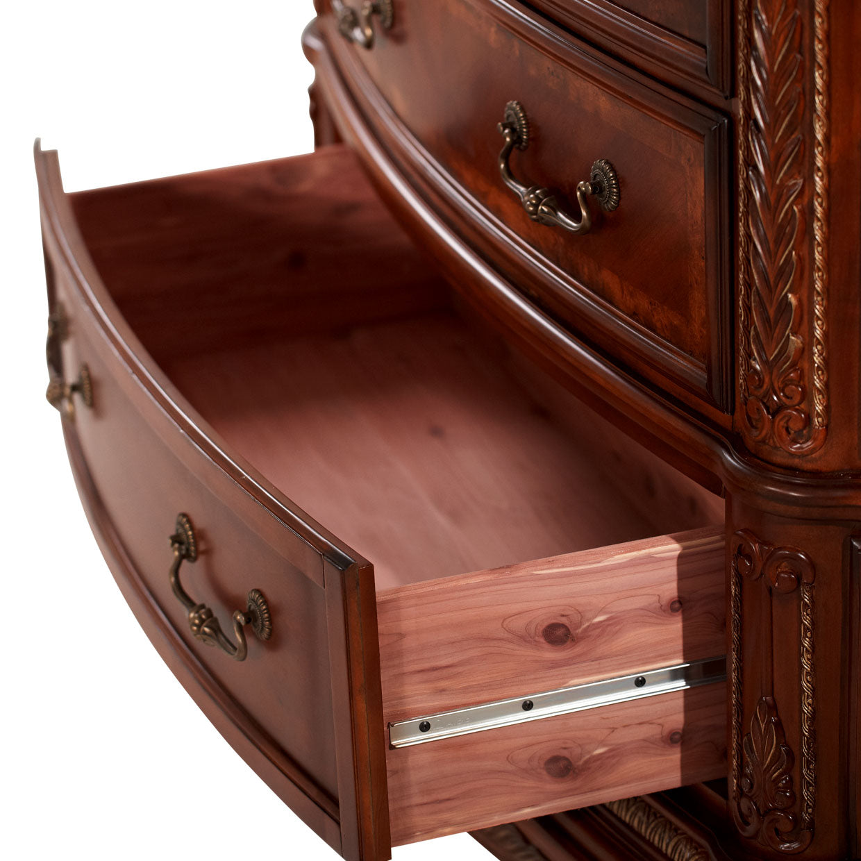 Cortina 6-Drawer Chest - Honey Walnut