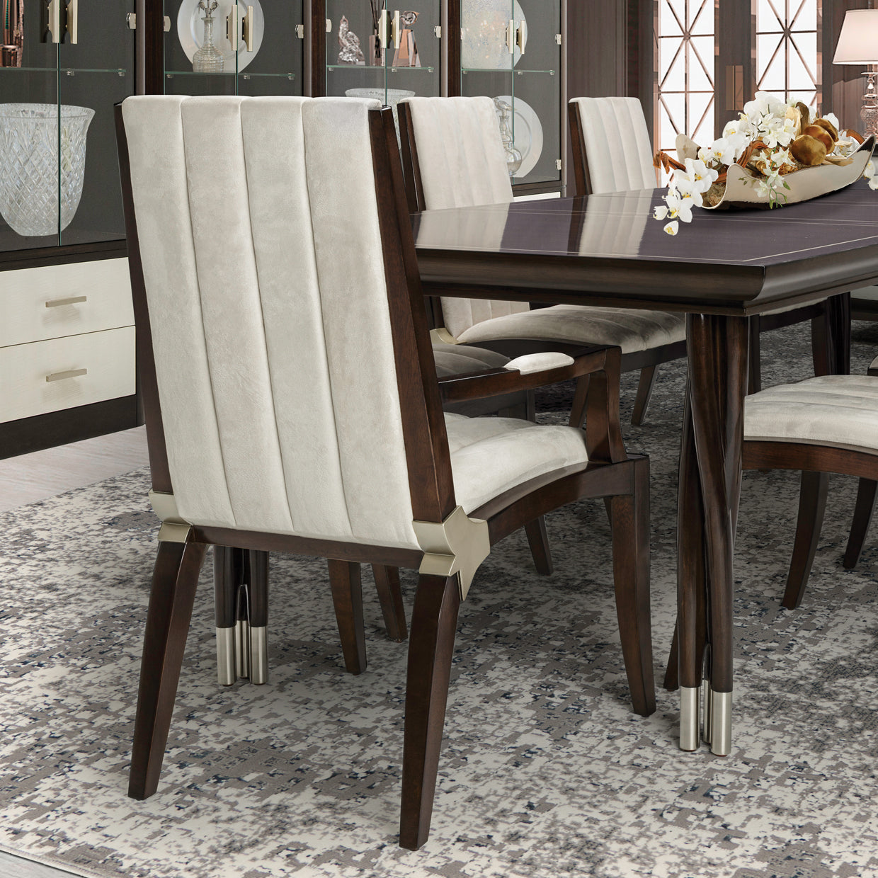 Paris Chic Dining Arm Chair - Espresso