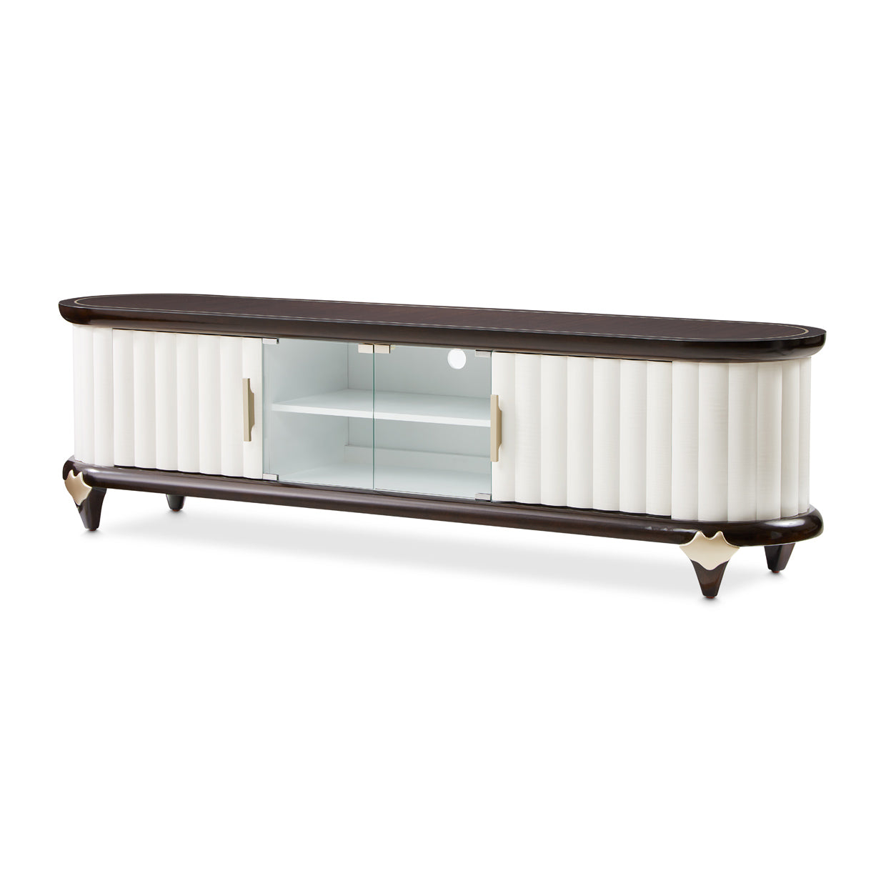 Paris Chic Media Cabinet - Espresso