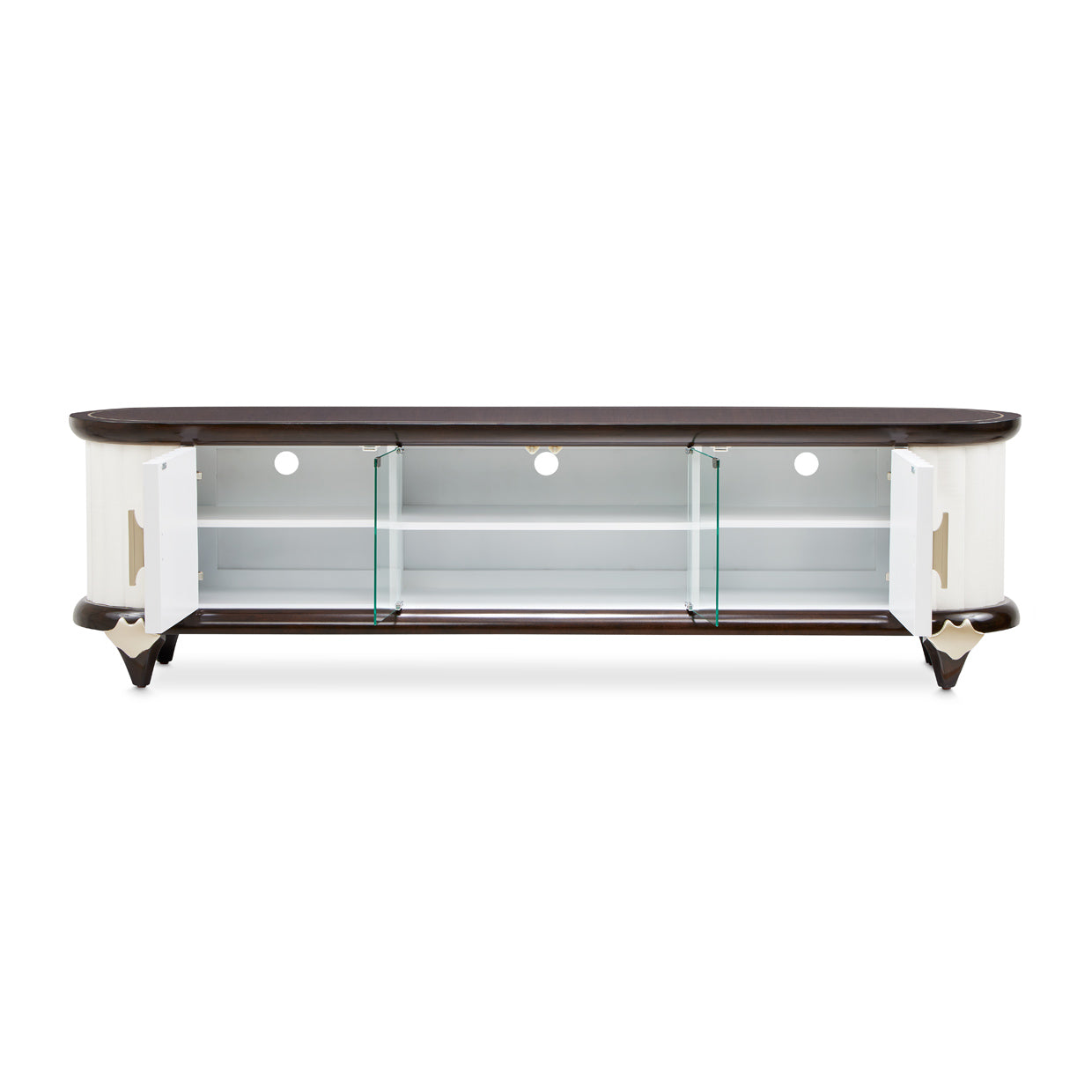 Paris Chic Media Cabinet - Espresso