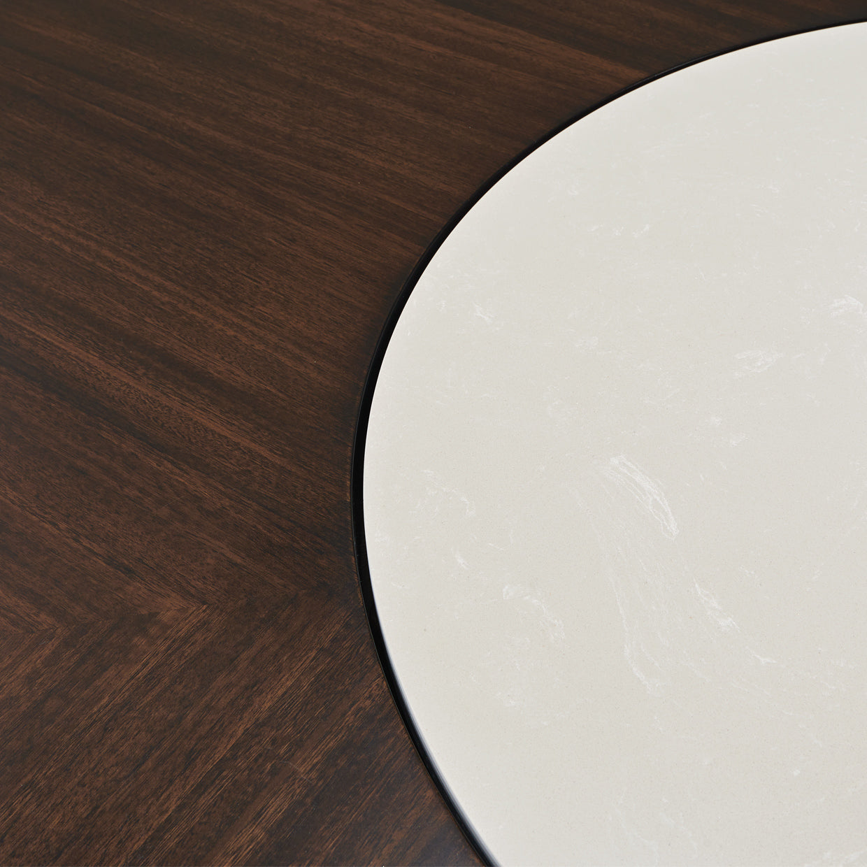 Paris Chic 60" Round Dining Table - Espresso