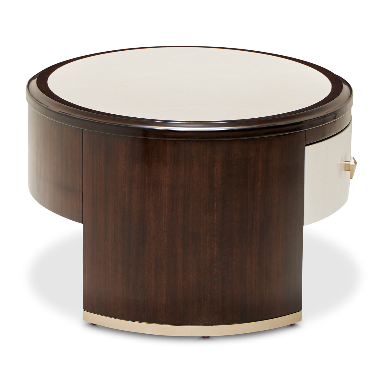 Paris Chic Oval Cocktail Table - Espresso