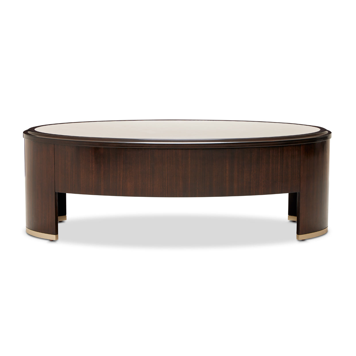 Paris Chic Oval Cocktail Table - Espresso