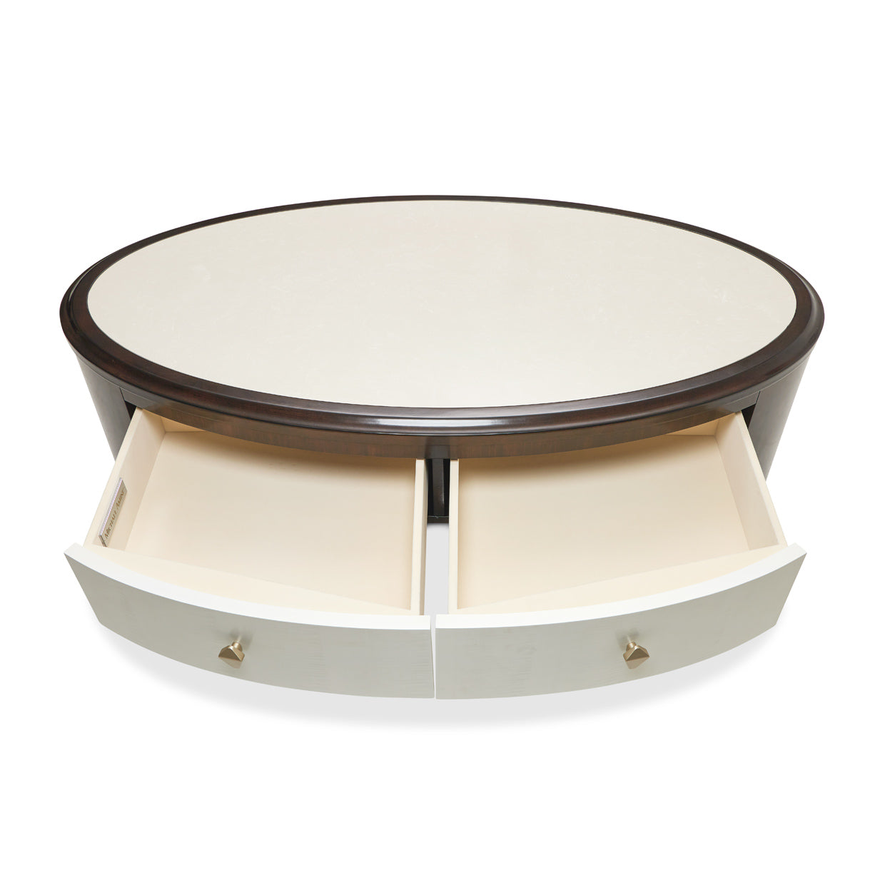 Paris Chic Oval Cocktail Table - Espresso
