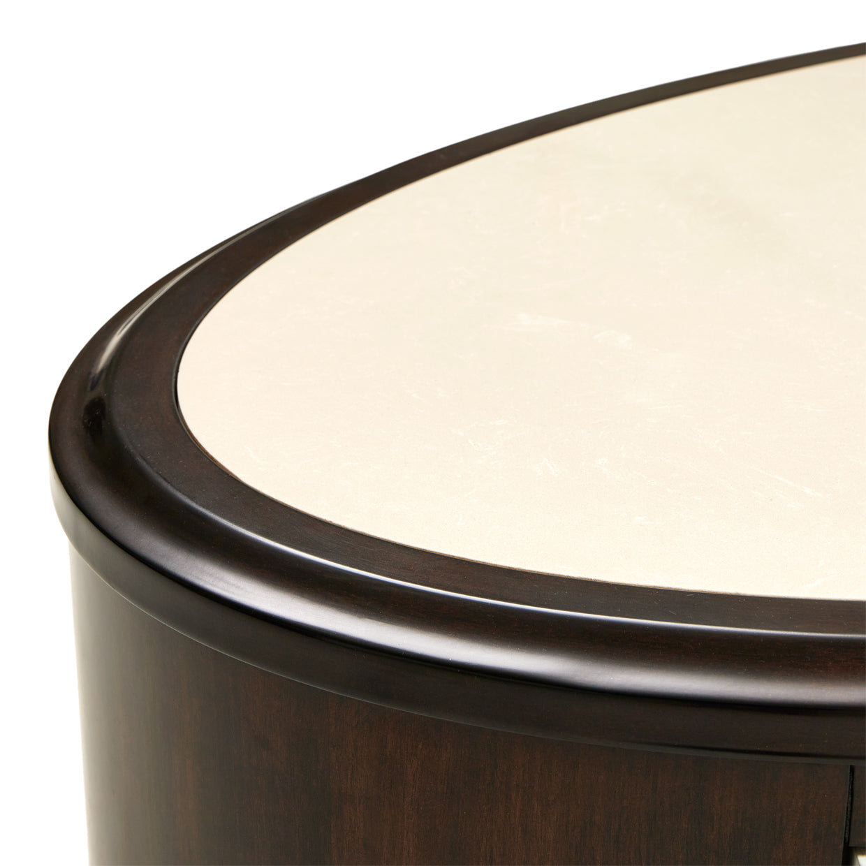 Paris Chic Oval Cocktail Table - Espresso