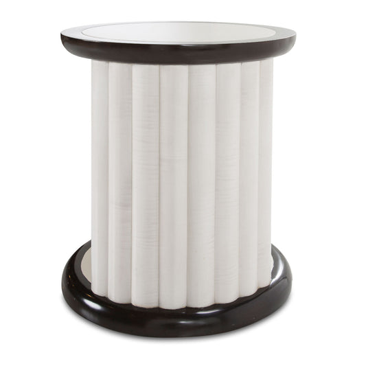 Paris Chic Round End Table - Espresso