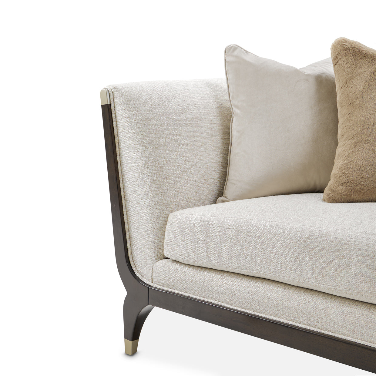 Paris Chic Sofa - Cremini/Espresso