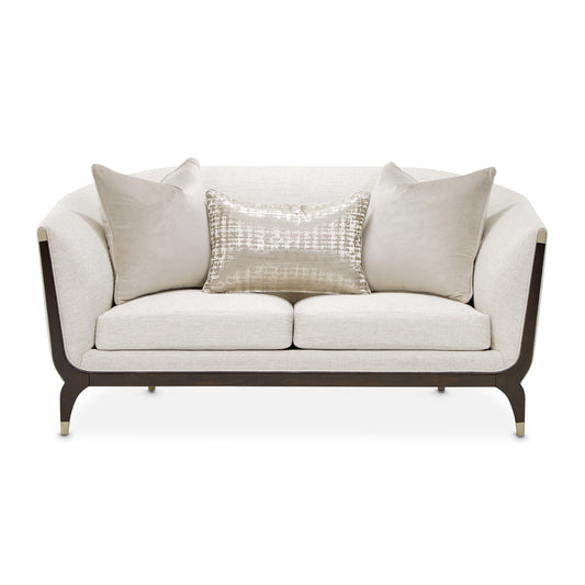 Paris Chic Loveseat - Cremini/Espresso