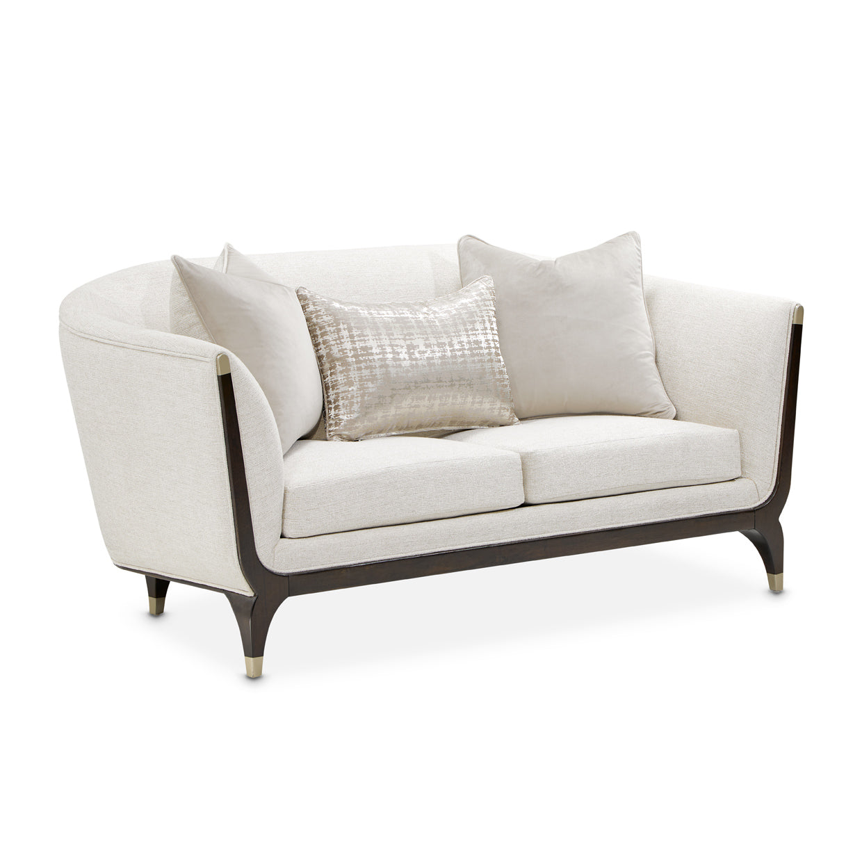 Paris Chic Loveseat - Cremini/Espresso