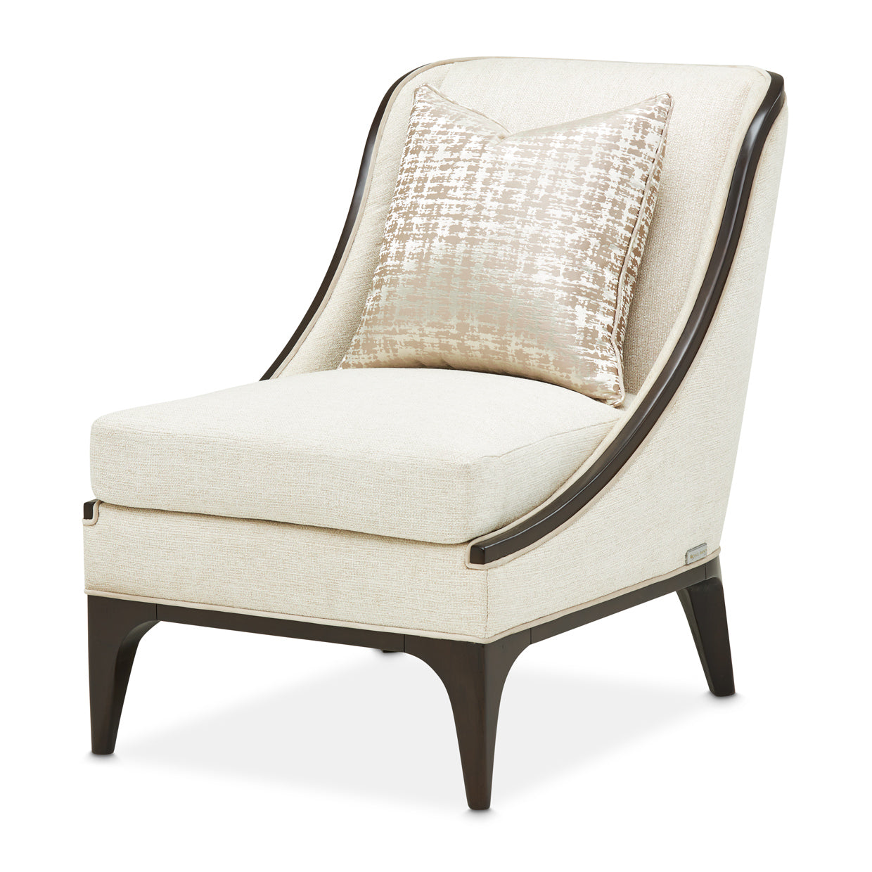 Paris Chic Accent Chair - Cremini/Espresso