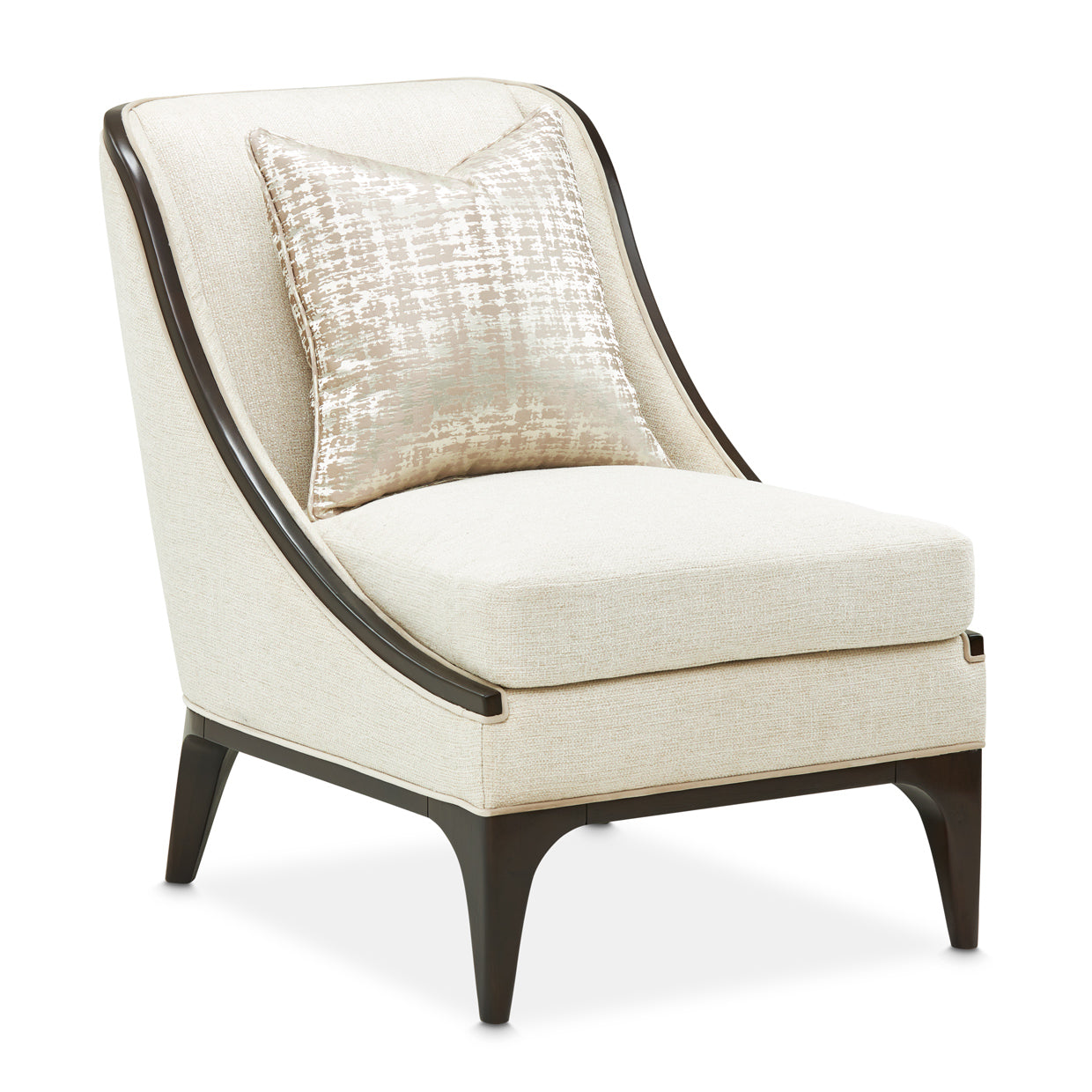 Paris Chic Accent Chair - Cremini/Espresso