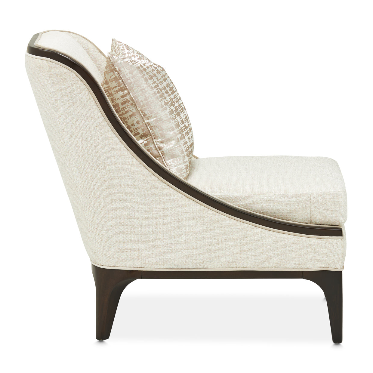 Paris Chic Accent Chair - Cremini/Espresso