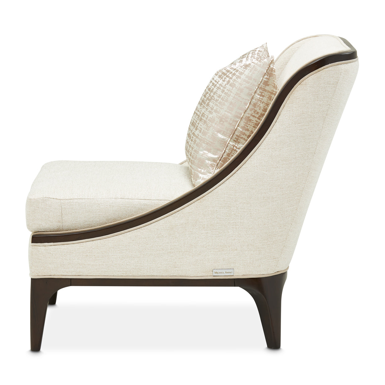 Paris Chic Accent Chair - Cremini/Espresso