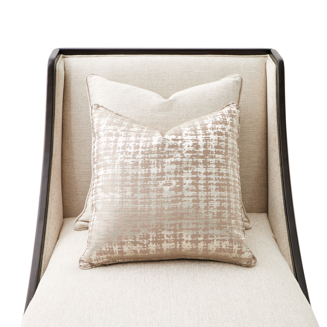 Paris Chic Armless Chaise - Cremini/Espresso