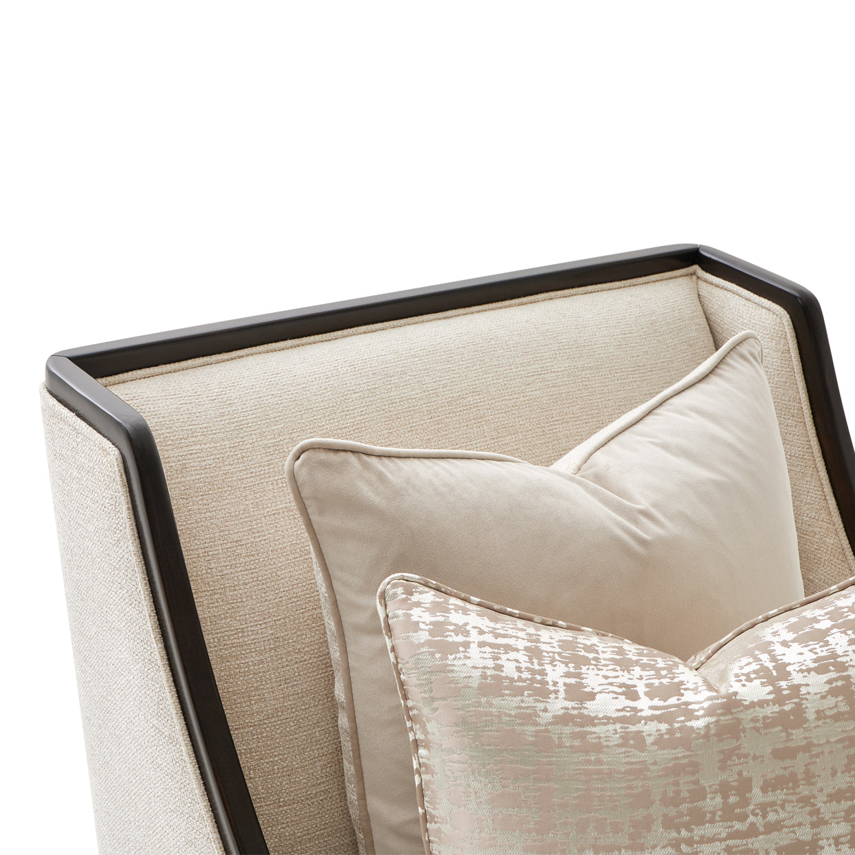 Paris Chic Armless Chaise - Cremini/Espresso