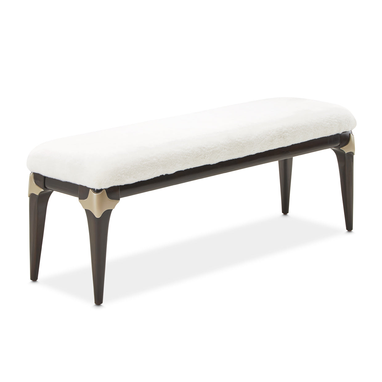 Paris Chic Accent Bench - Espresso