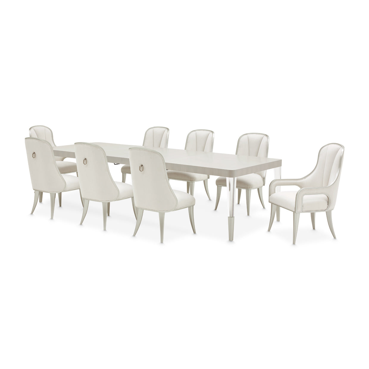 Penthouse Rectangular Dining Table - Ash Gray