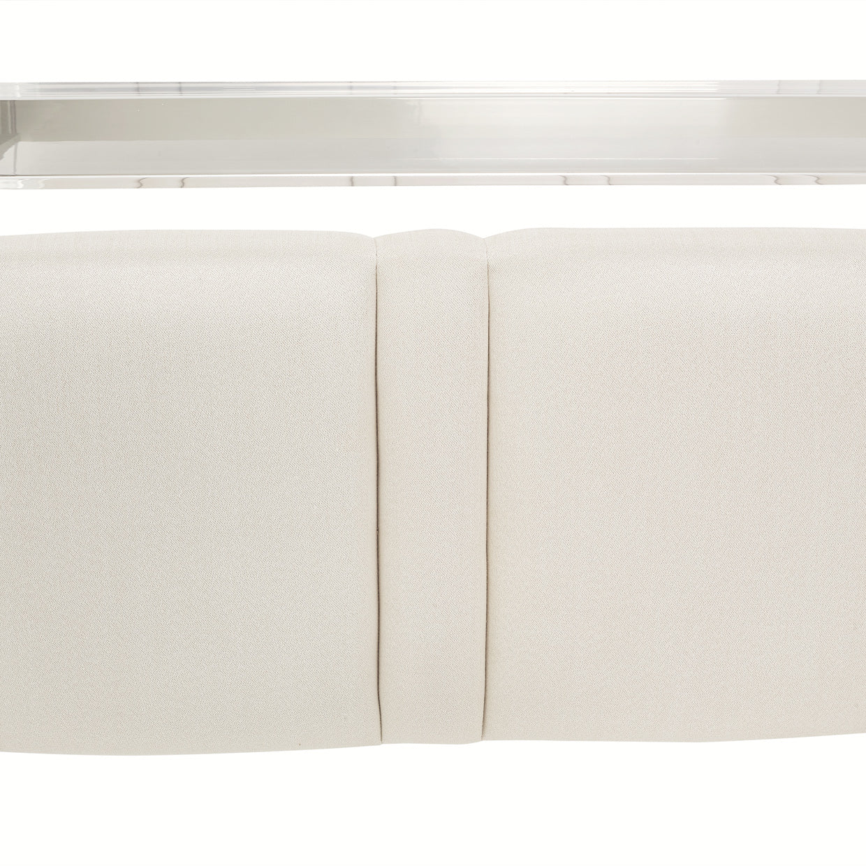 Penthouse Queen Short Panel Bed - Frosted Linen/Ash Gray