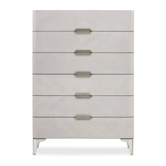 Penthouse 6-Drawer Chest - Ash Gray