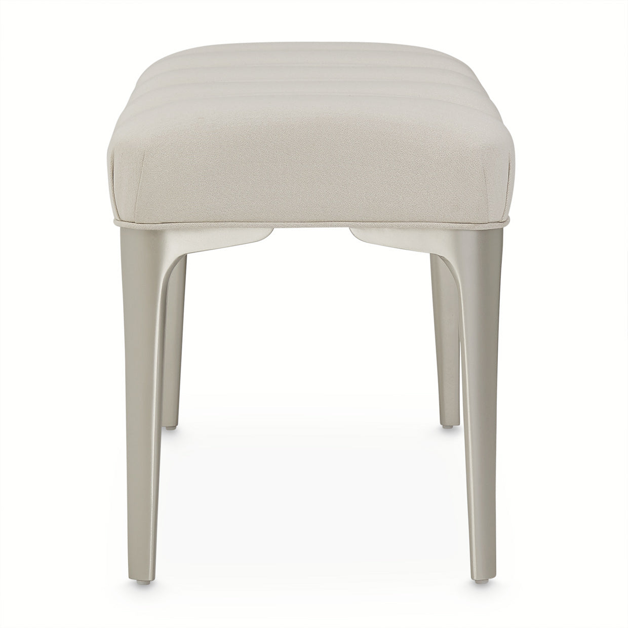 Penthouse Accent Bench - Frosted Linen/Ash Gray