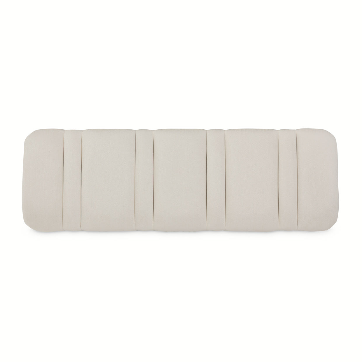 Penthouse Accent Bench - Frosted Linen/Ash Gray