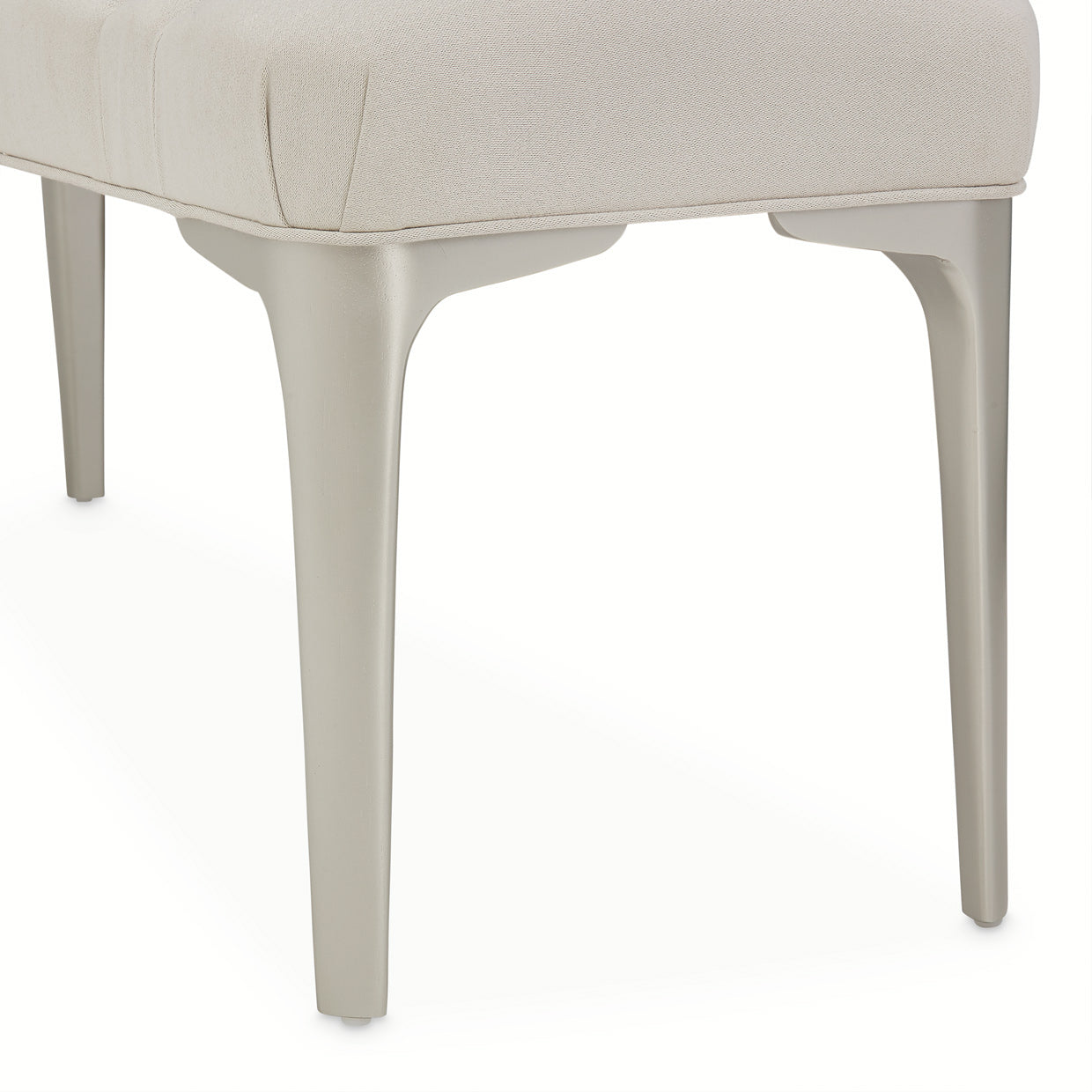 Penthouse Accent Bench - Frosted Linen/Ash Gray