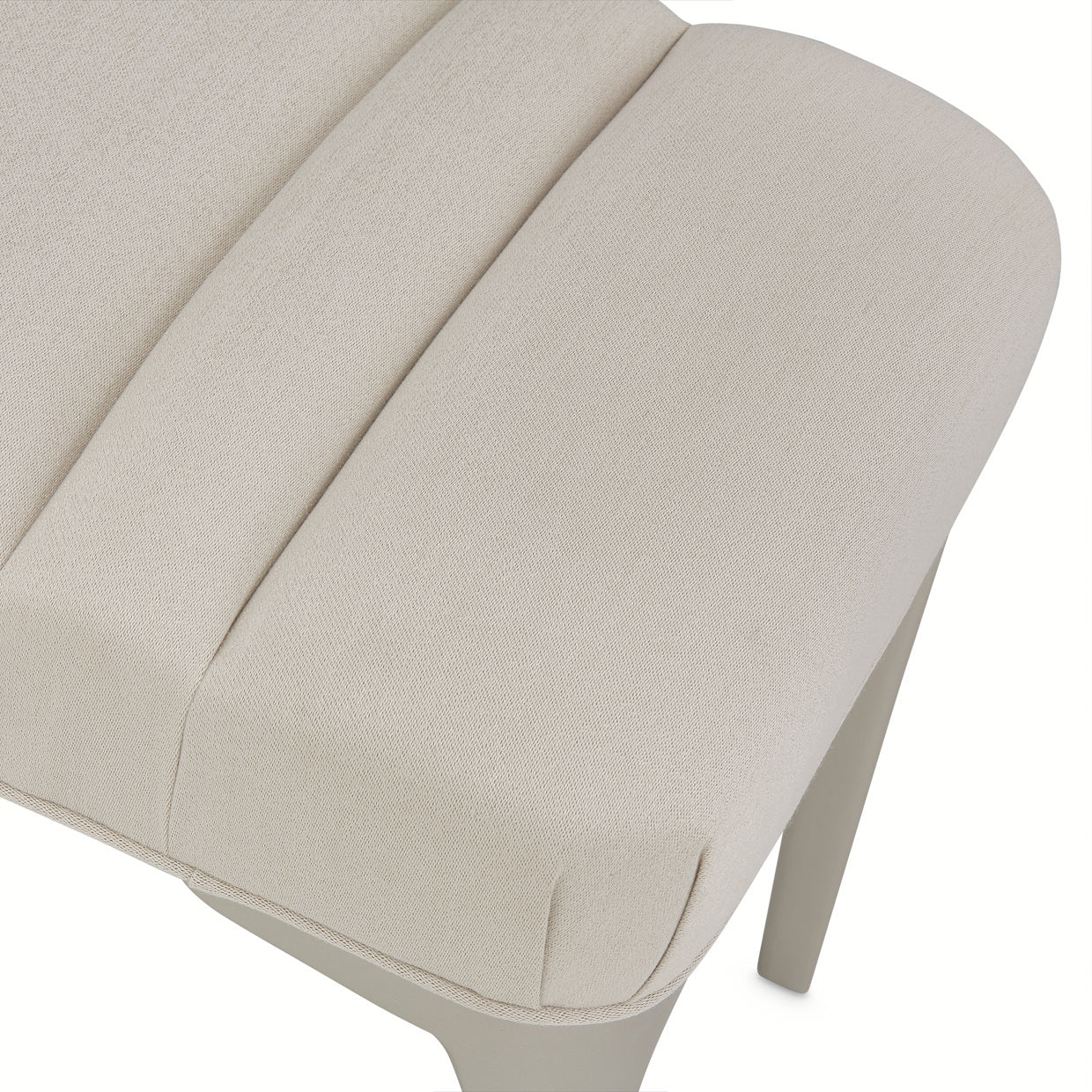 Penthouse Accent Bench - Frosted Linen/Ash Gray
