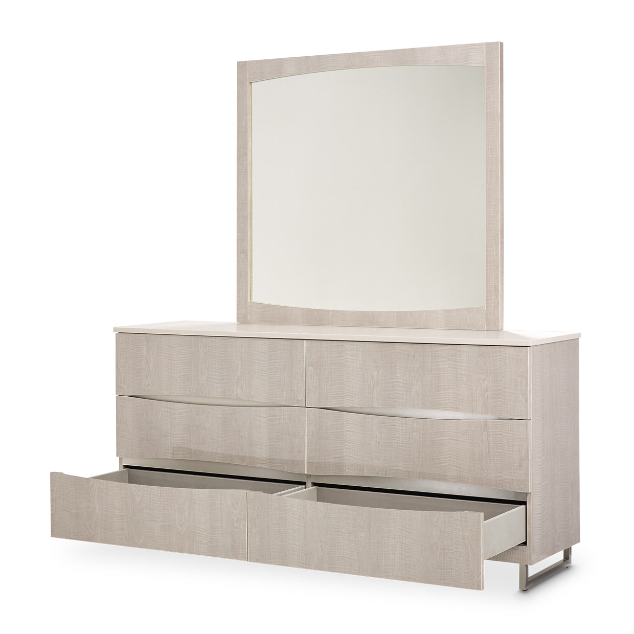 Marin Dresser with Mirror - Greige