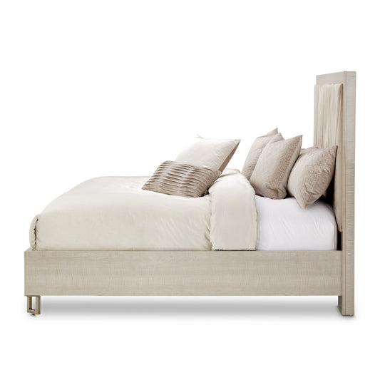 Marin Eastern King Panel Bed - Greige