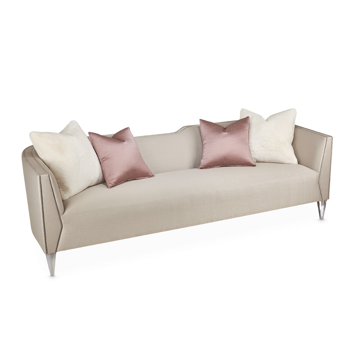 Linea Sofa - Metallic/Silver Mist