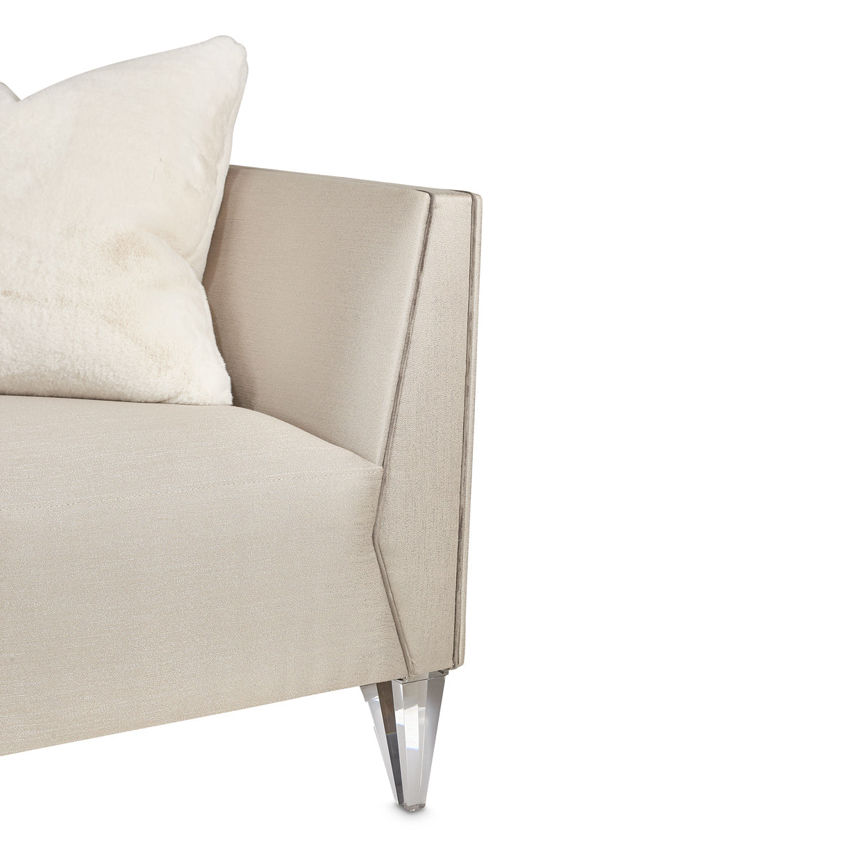 Linea Sofa - Metallic/Silver Mist