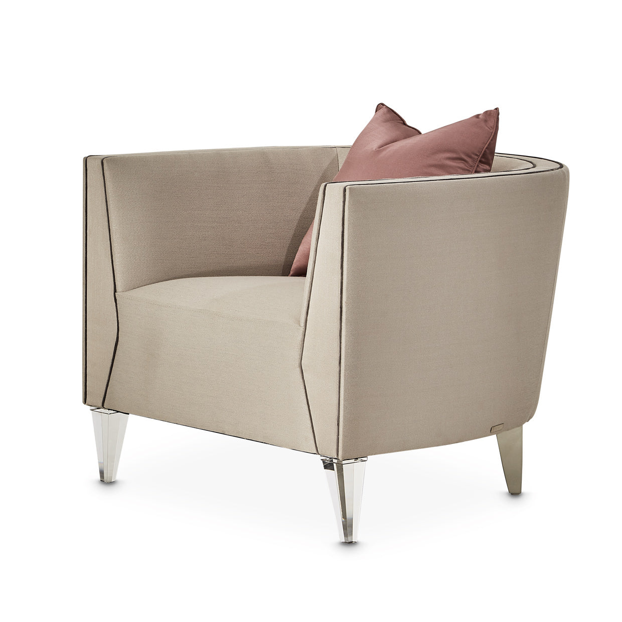 Linea Matching Chair - Metallic Silver Mist