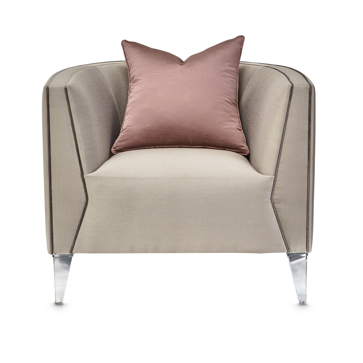 Linea Matching Chair - Metallic Silver Mist