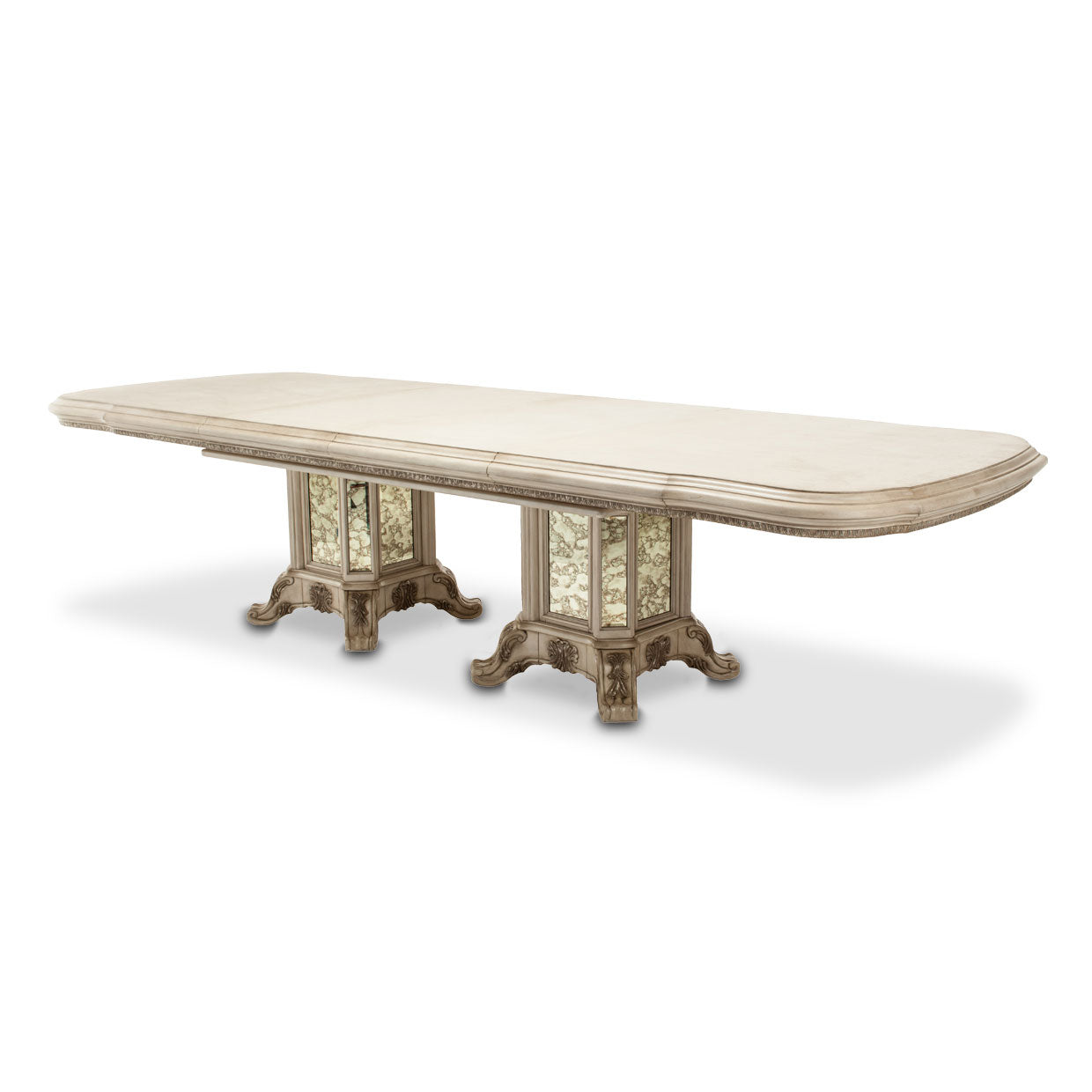 Platine de Royale Rectangular Dining Table - Champagne