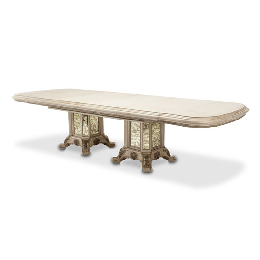 Platine de Royale Rectangular Dining Table - Champagne