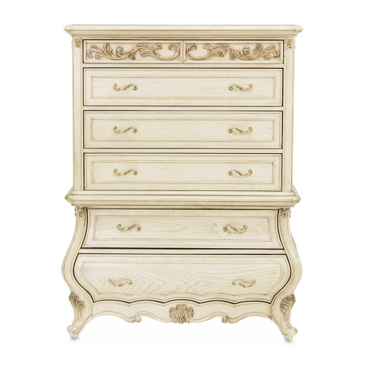Platine de Royale 6-Drawer Chest - Champagne