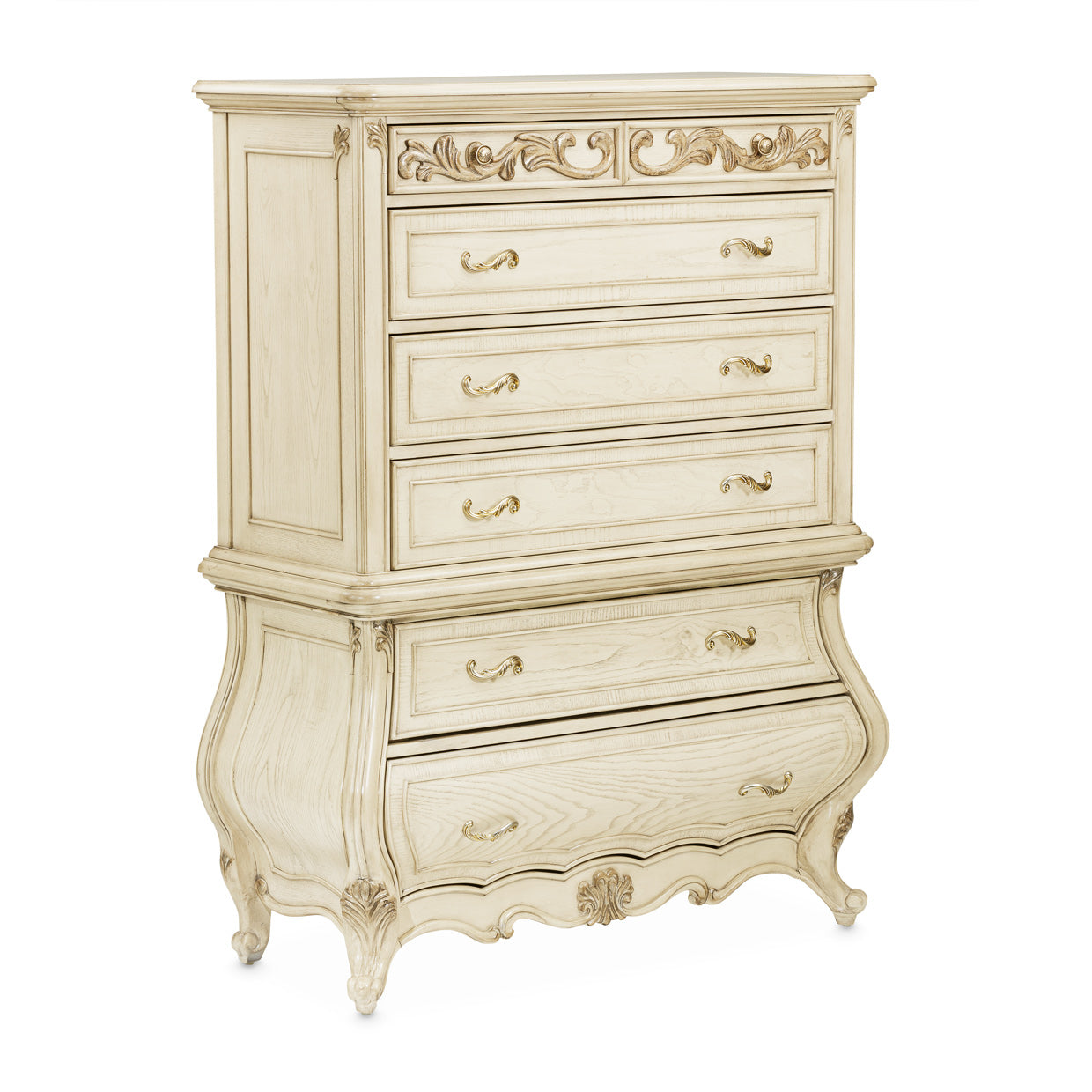 Platine de Royale 6-Drawer Chest - Champagne