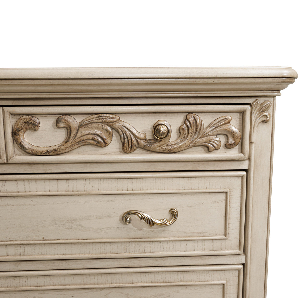 Platine de Royale 6-Drawer Chest - Champagne