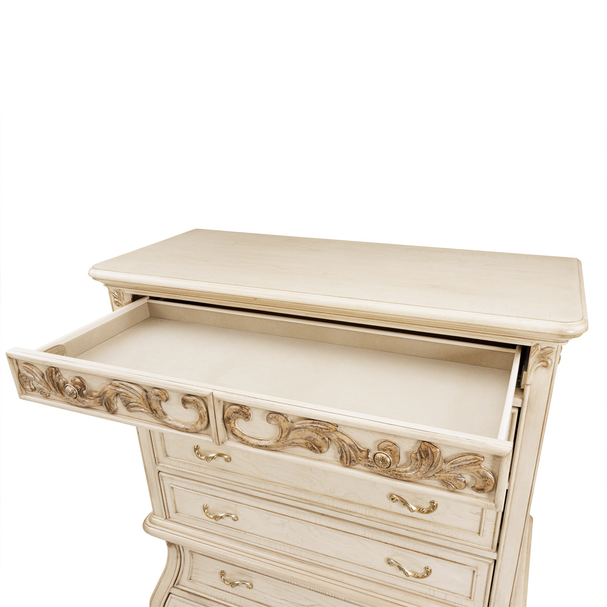 Platine de Royale 6-Drawer Chest - Champagne