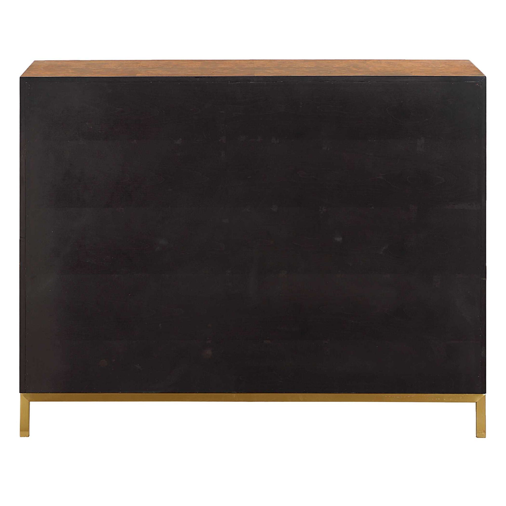 Jethro - Burl 2 Door Cabinet - Woodtone